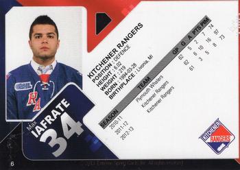 2013-14 Extreme Kitchener Rangers (OHL) #6 Max Iafrate Back