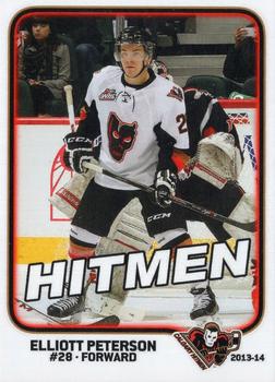 2013-14 Calgary Hitmen (WHL) #NNO Elliot Peterson Front