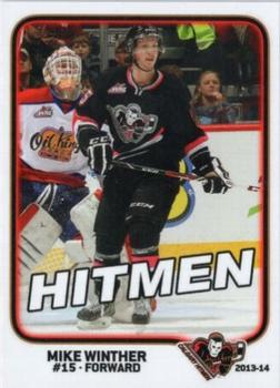 2013-14 Calgary Hitmen (WHL) #NNO Mike Winther Front