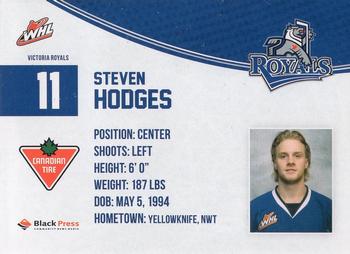2013-14 Victoria Royals (WHL) #5 Steven Hodges Back