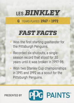 2016-17 Pittsburgh Penguins 50 Years #6 Les Binkley Back