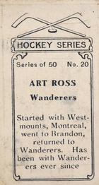 1912-13 Imperial Tobacco Hockey Series (C57) #20 Art Ross Back