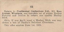 1926-27 Paulin Chambers (V128-2) #66 Jack Hughes Back