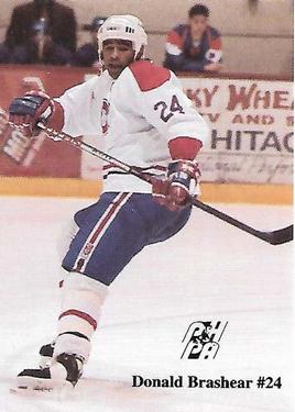 1992-93 Fredericton Canadiens (AHL) #NNO Donald Brashear Front
