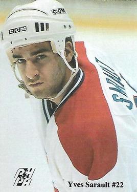 1992-93 Fredericton Canadiens (AHL) #NNO Yves Sarault Front