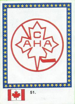 1989 Semic Hockey VM/Jaakiekon MM (Swedish/Finnish) Stickers #51 Canada National Front