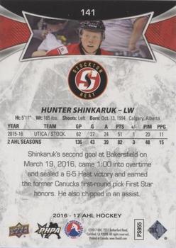 2016-17 Upper Deck AHL - Red #141 Hunter Shinkaruk Back