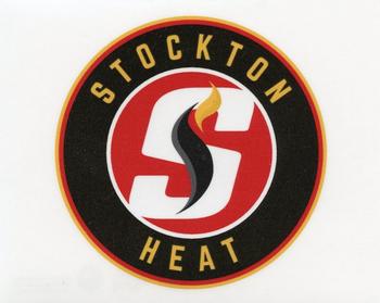 2016-17 Upper Deck AHL - Wordmark Logo Window Cling Box Topper #NNO Stockton Heat Front