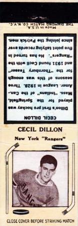 1935-36 Diamond Matchbooks (Tan 3) #NNO Cecil Dillon Front