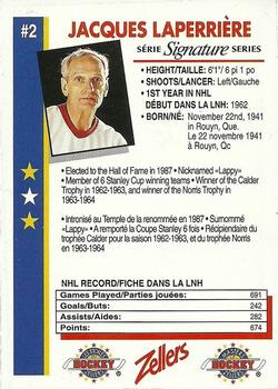 1995-96 Zellers Masters of Hockey Signature Series #NNO Jacques Laperriere Back