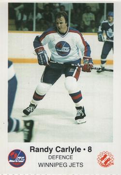 1985-86 Winnipeg Jets Police #NNO Randy Carlyle Front