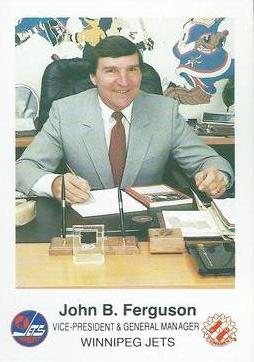 1985-86 Winnipeg Jets Police #NNO John B. Ferguson Front