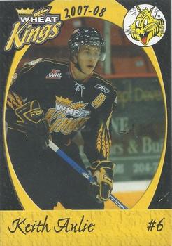 2007-08 Brandon Wheat Kings (WHL) #1 Keith Aulie Front