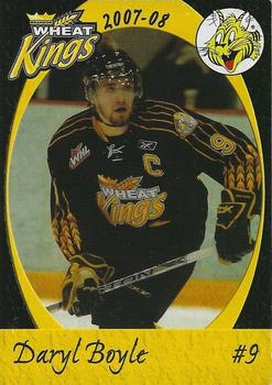 2007-08 Brandon Wheat Kings (WHL) #3 Daryl Boyle Front