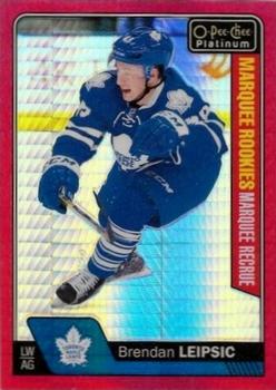 2016-17 O-Pee-Chee Platinum - Red Prism #195 Brendan Leipsic Front