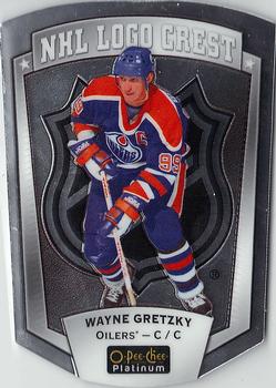 2016-17 O-Pee-Chee Platinum - NHL Logo Crest Die Cuts #NHLLD-1 Wayne Gretzky Front