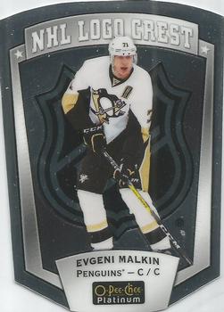 2016-17 O-Pee-Chee Platinum - NHL Logo Crest Die Cuts #NHLLD-8 Evgeni Malkin Front