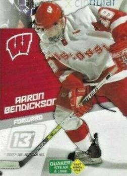 2007-08 Quaker Steak and Lube Wisconsin Badgers (NCAA) #NNO Aaron Bendickson Front