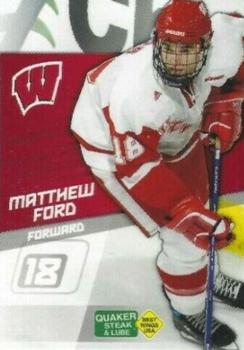 2007-08 Quaker Steak and Lube Wisconsin Badgers (NCAA) #NNO Matthew Ford Front