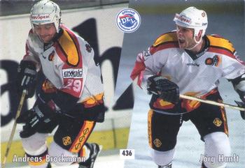 1995-96 IHA DEL (German) #436 Torsten Kienass / Andreas Brockmann / Jorg Hanft Back