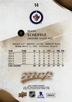 2017-18 Upper Deck MVP #14 Mark Scheifele Back