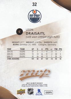 2017-18 Upper Deck MVP #32 Leon Draisaitl Back