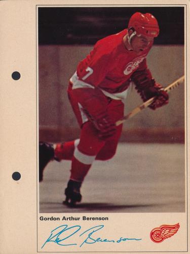 1971-72 Toronto Sun NHL Action Players #NNO Gordon Arthur Berenson Front