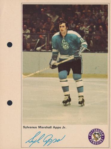 1971-72 Toronto Sun NHL Action Players #NNO Sylvanus Marshall Apps Jr. Front