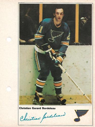 1971-72 Toronto Sun NHL Action Players #NNO Christian Gerard Bordeleau Front