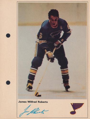 1971-72 Toronto Sun NHL Action Players #NNO James Wilfred Roberts Front