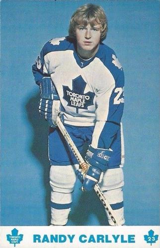 1977-78 Toronto Maple Leafs #NNO Randy Carlyle Front