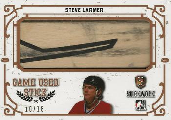 2017 Leaf In The Game Stickwork - Game-Used Stick Relics #GS-25 Steve Larmer Front