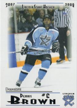 2007-08 Blueline Booster Club Lincoln Stars (USHL) Series 1 #4 Dennis Brown Front