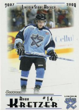 2007-08 Blueline Booster Club Lincoln Stars (USHL) Series 1 #11 Ryan Kretzer Front