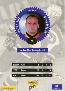 1999-00 Czech OFS #76 Jiri Hes Back