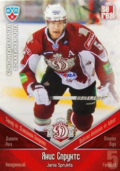 2011-12 Sereal KHL Basic Series #ДРГ018 Janis Sprukts Front