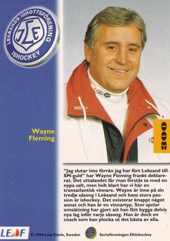 1994-95 Leaf Elit Set (Swedish) #300 Wayne Fleming Back