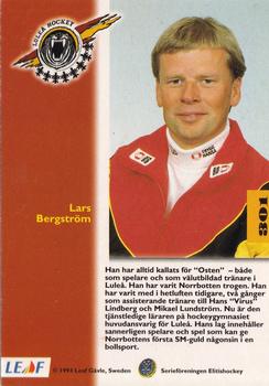 1994-95 Leaf Elit Set (Swedish) #301 Lars Bergstrom Back