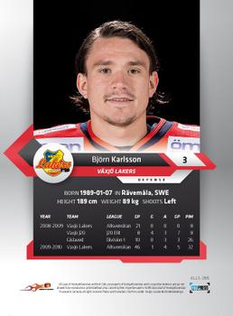 2010-11 HockeyAllsvenskan #ALLS-286 Bjorn Karlsson Back