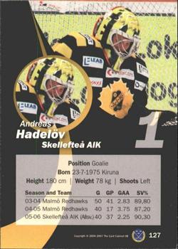 2006-07 SHL Elitset #127 Andreas Hadelov Back