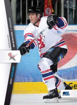 2010-11 Playercards (DEL) #DEL-047 Andy Hedlund Front