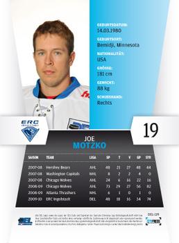 2010-11 Playercards (DEL) #DEL-119 Joe Motzko Back