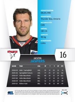 2010-11 Playercards (DEL) #DEL-159 Jason Jaspers Back