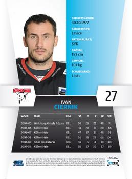 2010-11 Playercards (DEL) #DEL-166 Ivan Ciernik Back