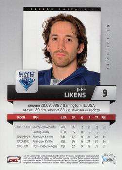 2011-12 Playercards (DEL) #DEL-094 Jeff Likens Back