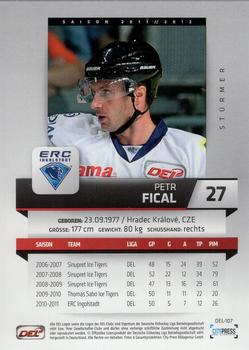 2011-12 Playercards (DEL) #DEL-107 Petr Fical Back