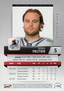 2011-12 Playercards (DEL) #DEL-112 Derek Peltier Back