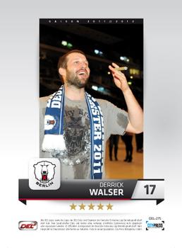 2011-12 Playercards (DEL) #DEL-275 Derrick Walser Back