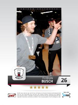 2011-12 Playercards (DEL) #DEL-286 Florian Busch Back