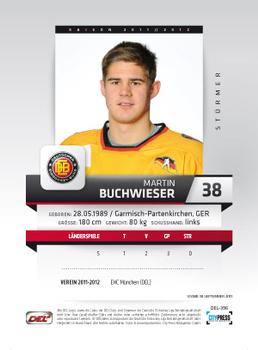 2011-12 Playercards (DEL) #DEL-396 Martin Buchwieser Back